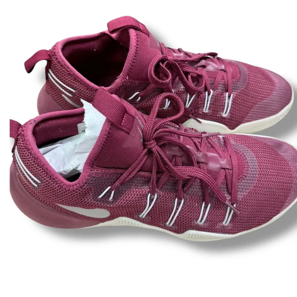 Nike Hypershift TB Burgundy White Basketball Shoes Sneakers Men Size 11.5
